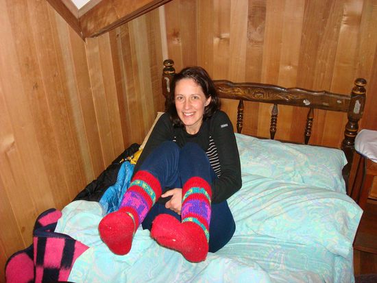 es war ziemlich kalt hier