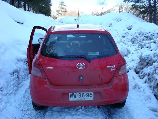 zuviel Schnee, auch mit Anschieben gings nicht