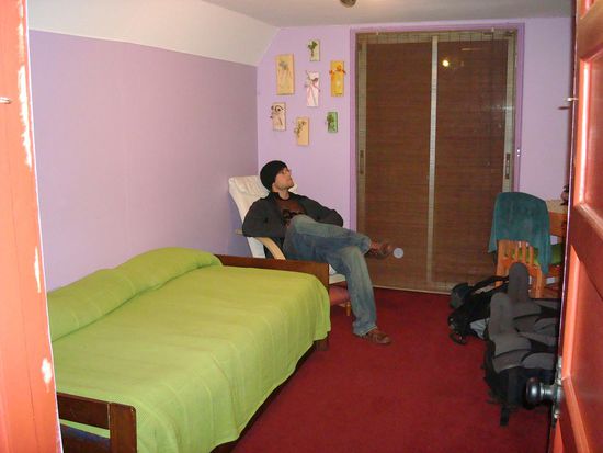 unser Zimmer bei Danny zuhause