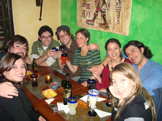 im Ausgang mit Dannys Freunden