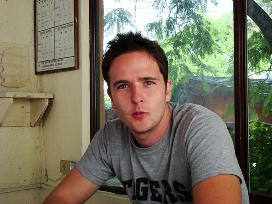 Chad aus Texas, er wird nach dem Sprachaufenthalt ein Jahr in Kolumbien wohnen und arbeiten