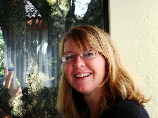 Susan aus den USA, ist mit ihrer Familie hier, um Spanisch zu lernen. Ihr Mann ist Pfarrer und sie werden nach Monterrey ziehen, da er dort eine Arbeitstelle bekommen hat (ich glaube irgendeine Missionsstation oder so)