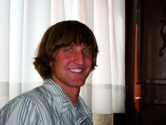 Chris aus Californien, möchte gerne später als Englischlehrer irgendwo in Südamerika arbeiten.