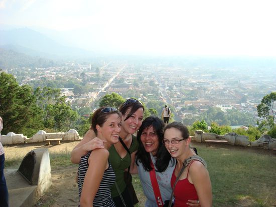 Die Stadt von oben, leider ist es sehr dunstig