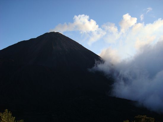 der Pacaya bei Ankunft