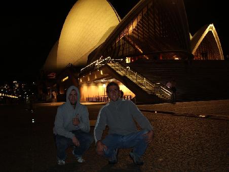 Christian und ich vor dem Opera House