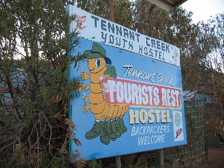 Tennant Creek Hostel wo ich Fred und Annika traf!