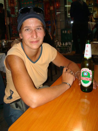 Und wieder gab es ein neues Bier zu probieren. Tsingtao- Bier
