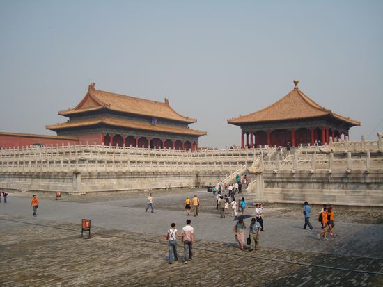 Ein Beispiel fuer die Bauten in der Verbotenen Stadt.