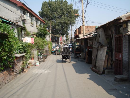 Eines der typische Gaesschen in den Hutongs