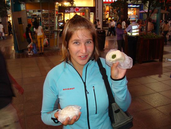 mmmhhh, Gemuesedumblings zum Abendessen. Ist zwar immer ein geknorze bis es wirklich Gemuese gibt...