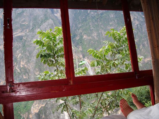 Der Panorama-Ausblick vom Zimmer aus in Sean's Guesthouse!