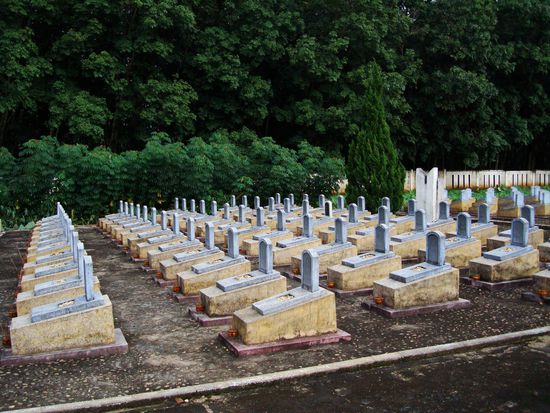 Friedhof von nordvietnamesischen Kriegsopfern