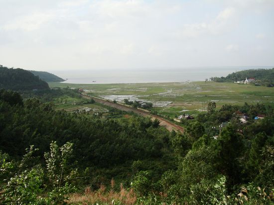 Aussicht von einem der Huegel