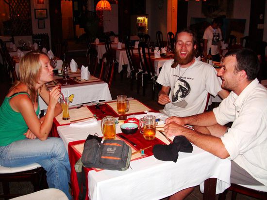 Wir erwischten sogar die Happy-Hour und es wurde ein sehr lustiger Abend!