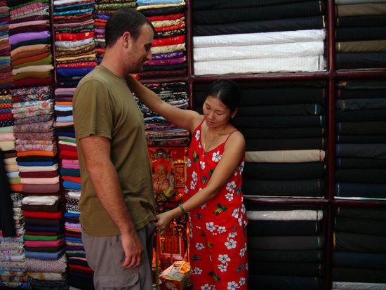 Nun wird auch Marco ausgemessen!