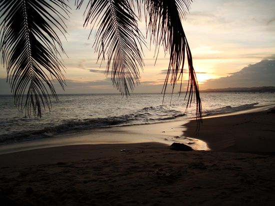 Sonnenuntergang vom Liegestuhl aus 