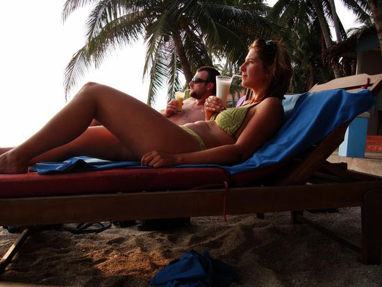 Wir trinken Fruchtshakes, was macht ihr???