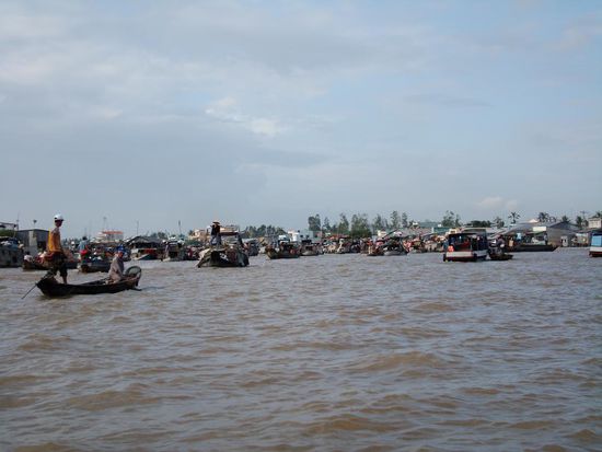 Floating Market im Mekongdelta