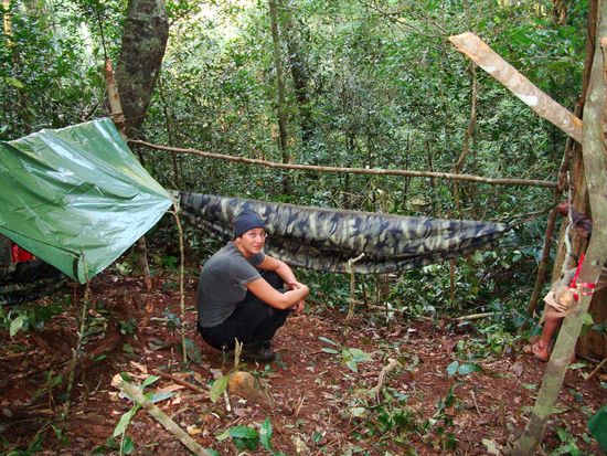 So war Dane auch vor den Spinnen im Sichern...