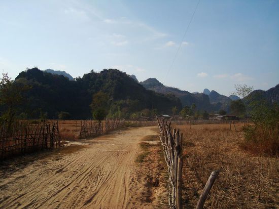 So sahen die Strassen zur Hoehle aus.