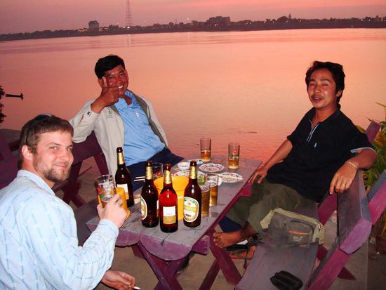 Privatparty am Mekong!