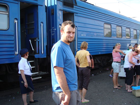 Verkatert bei der Verpflegungspause