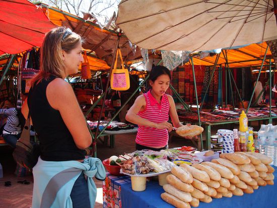 "Chickennobone" Sandwich und natuerlich Veggi-Sandwich fuer Dane!