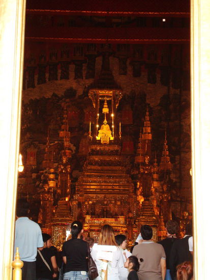 Smaragd Budda, durften leider nur von aussen foetelae.