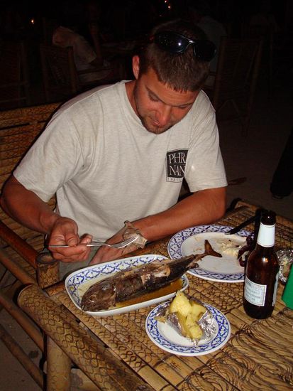 Hungrig vo der langen Reise gabs lecker Tuna.