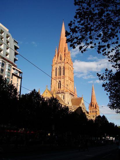 Irgendeine Kirche in Melbourne. (Lehma ist leider nicht mehr mit uns unterwegs. Der haette sicher gewusst, wie die Kirche heisst