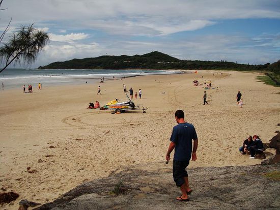 Beach in Bayron Bay
