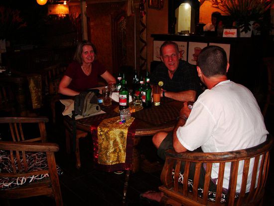 Geraedert nach dem anstrengenden Tag