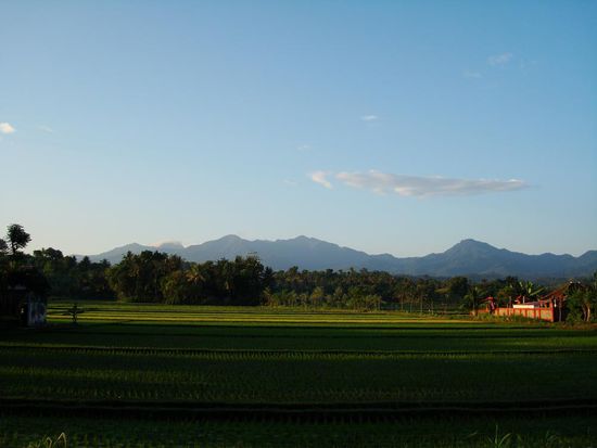 Irgendwo dahinten geht es hoch zum Rinjani....