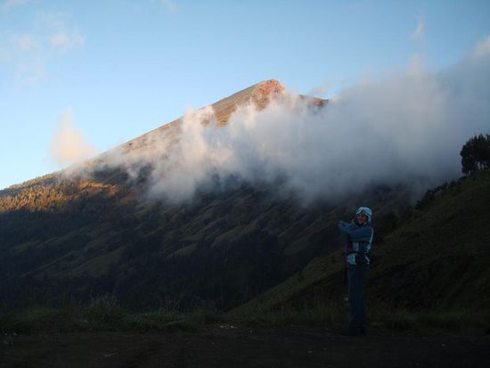 Da geht es morgen hinauf.