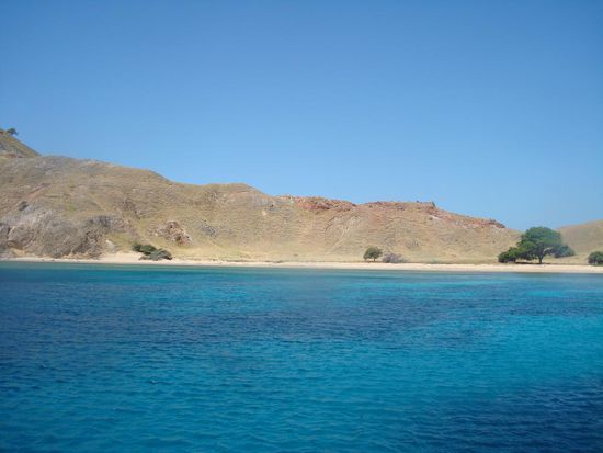 Eine der vielen kleinen Inseln im Komodo NP