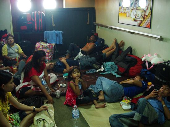 Wir bekamen sogar noch eine Matraze 