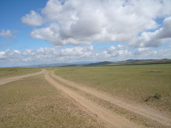 Die mongolische Steppe