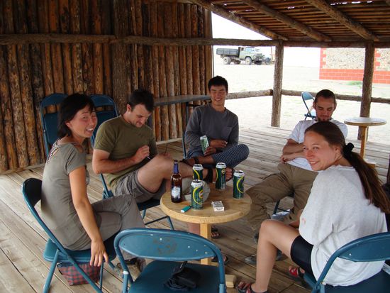 Nach dem Duschen gabs seit langem mal wieder ein kaltes Bier....ahhhh!