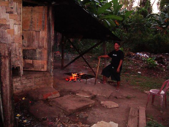 Der Grillmeister bei der Arbeit!