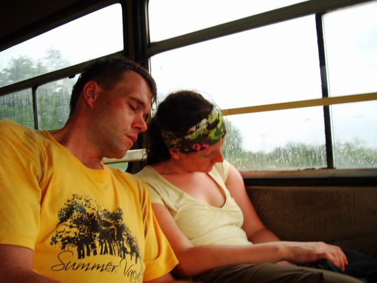 unsere Neuankoemmlinge sind sich solche Tage noch nicht gewohnt 