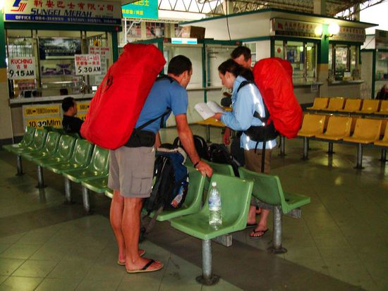 Ankunft Sibu Busbahnhof, wie weiter?