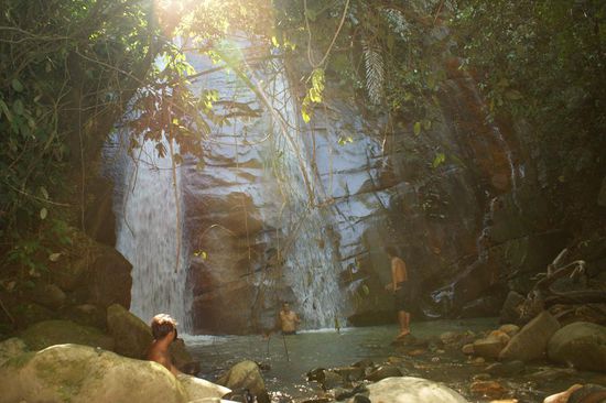 Relaxen am Wasserfall