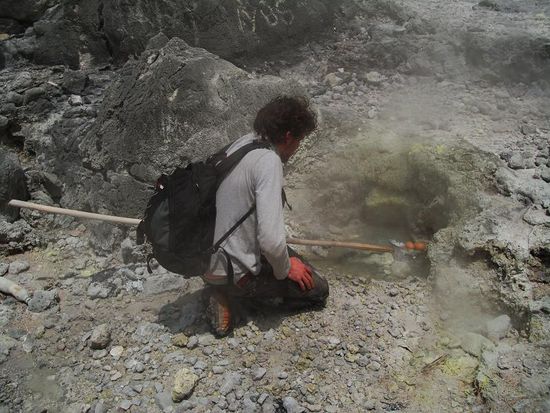 Aussie am Eierbrutzeln