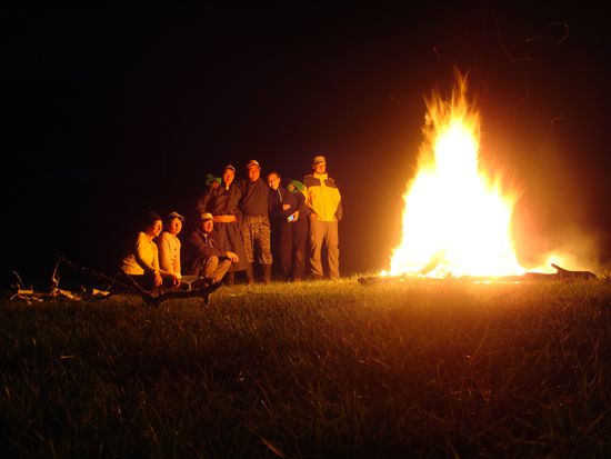 Das Feuer am Abend wurde Standart, da die Naechte langsam kaelter werden