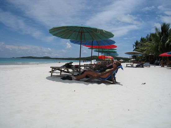 Unser Stammplatz am Strand