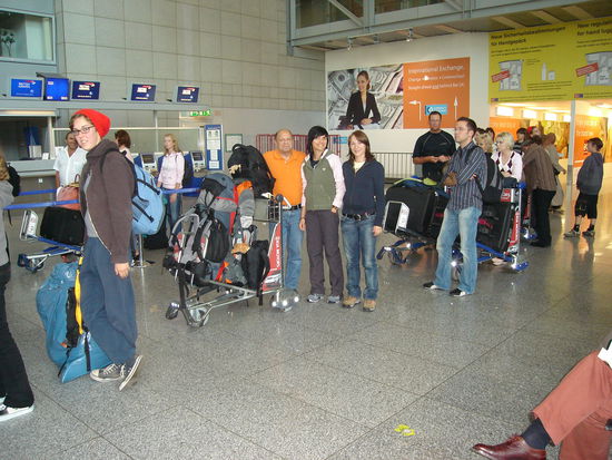 Kurz vor unserem Check-in