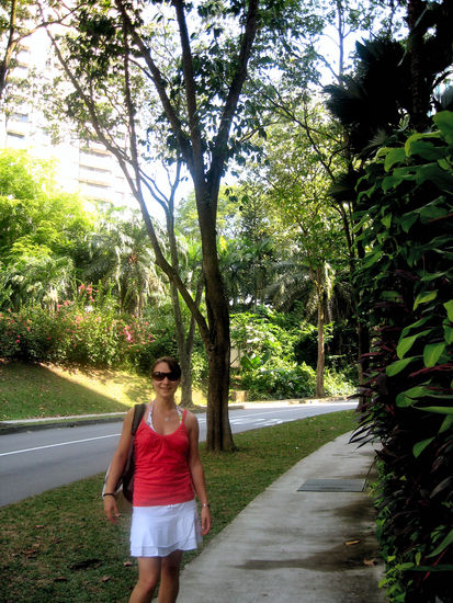 Auf dem Weg zur Orchard Road...