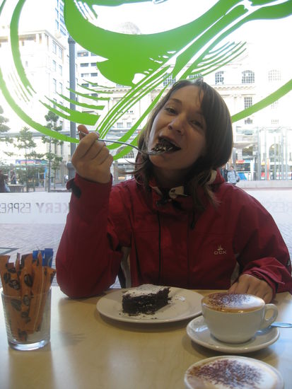 zur Stärkung natürlich ein Schokikuchen! Was sonst 