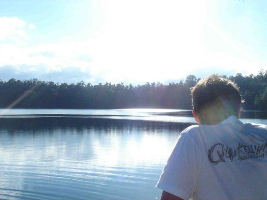 Kometenkratersee. Toll zum Baden.